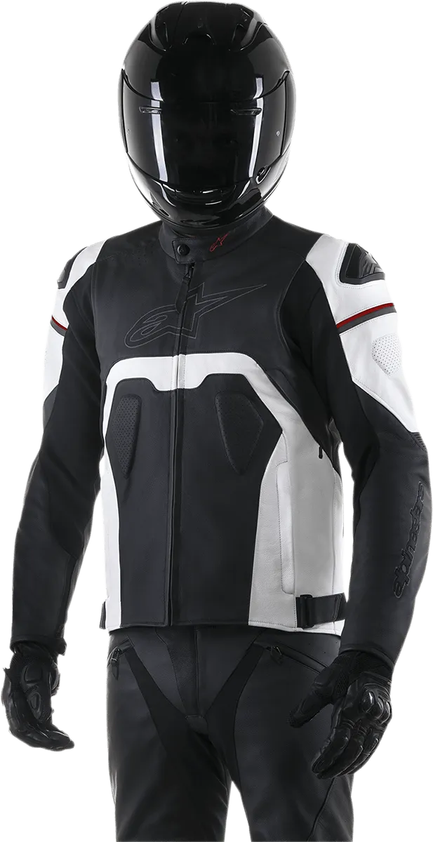 ALPINESTARS Core Leather Jacket - Black/White - US 36 / EU 46 3101316-12-46