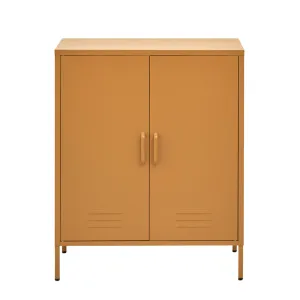 Ansel Buffet Sideboard Metal Cabinet - Yellow