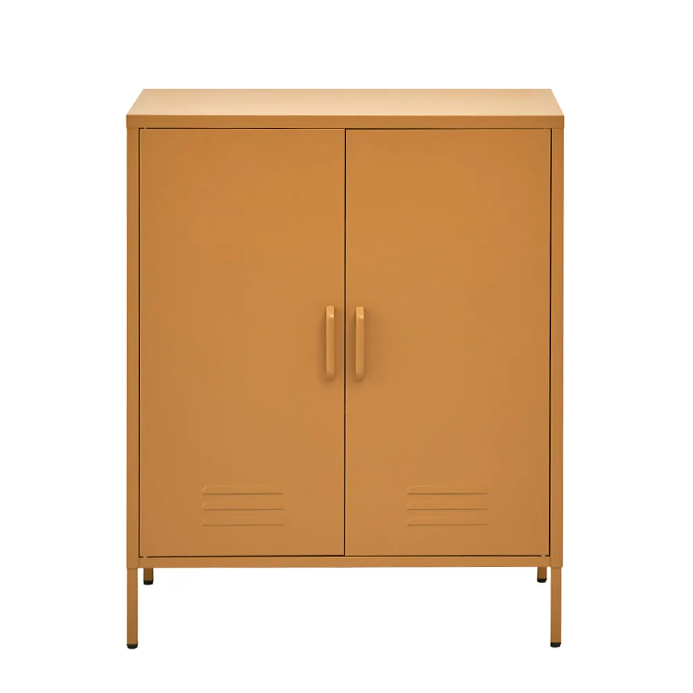 Ansel Buffet Sideboard Metal Cabinet - Yellow