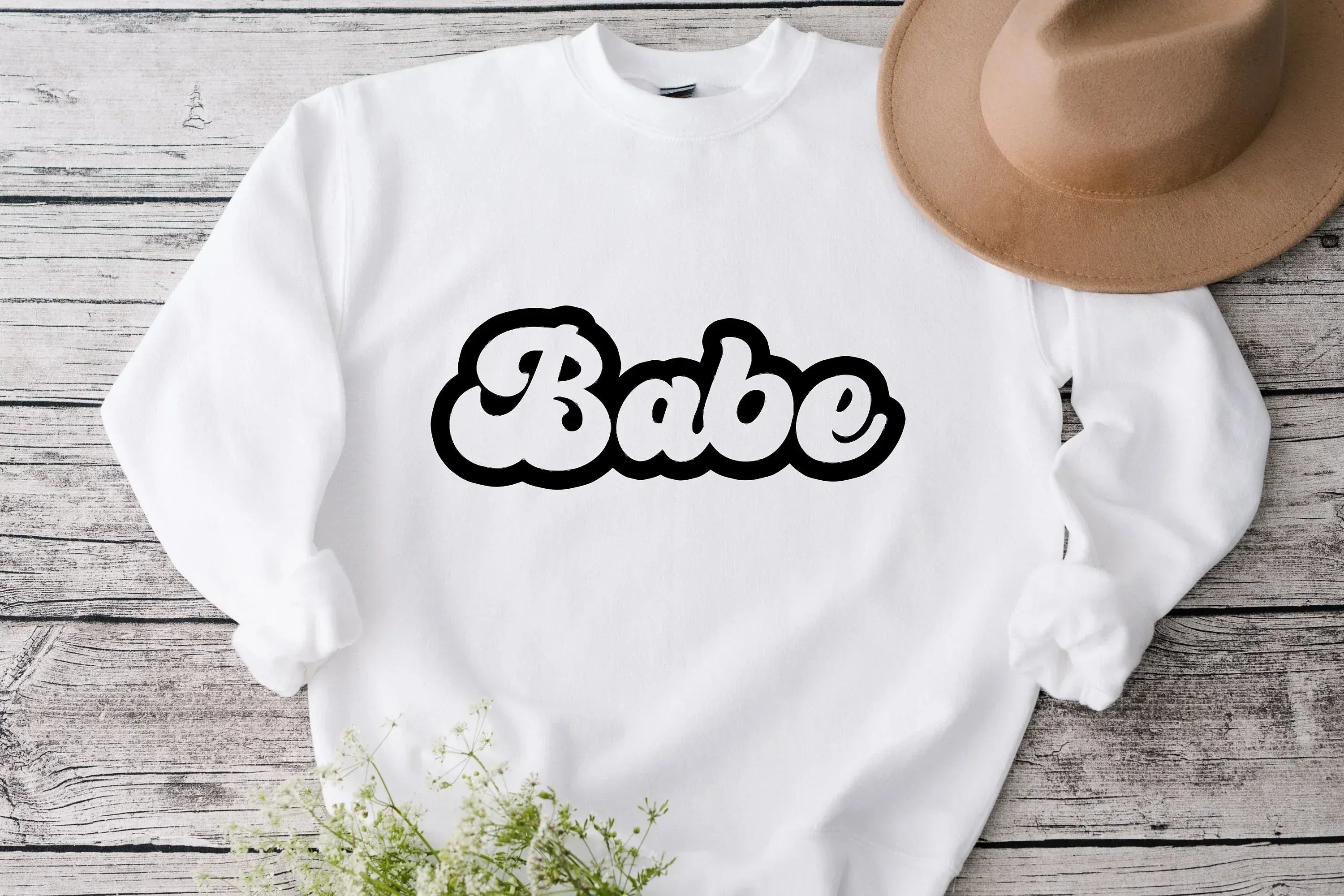 babe shirt, cute womens sweatshirt, gift for girlfriend, babe sweatshirt, babe barbie shirt, pink babe, valentines sweatshirt, valentines