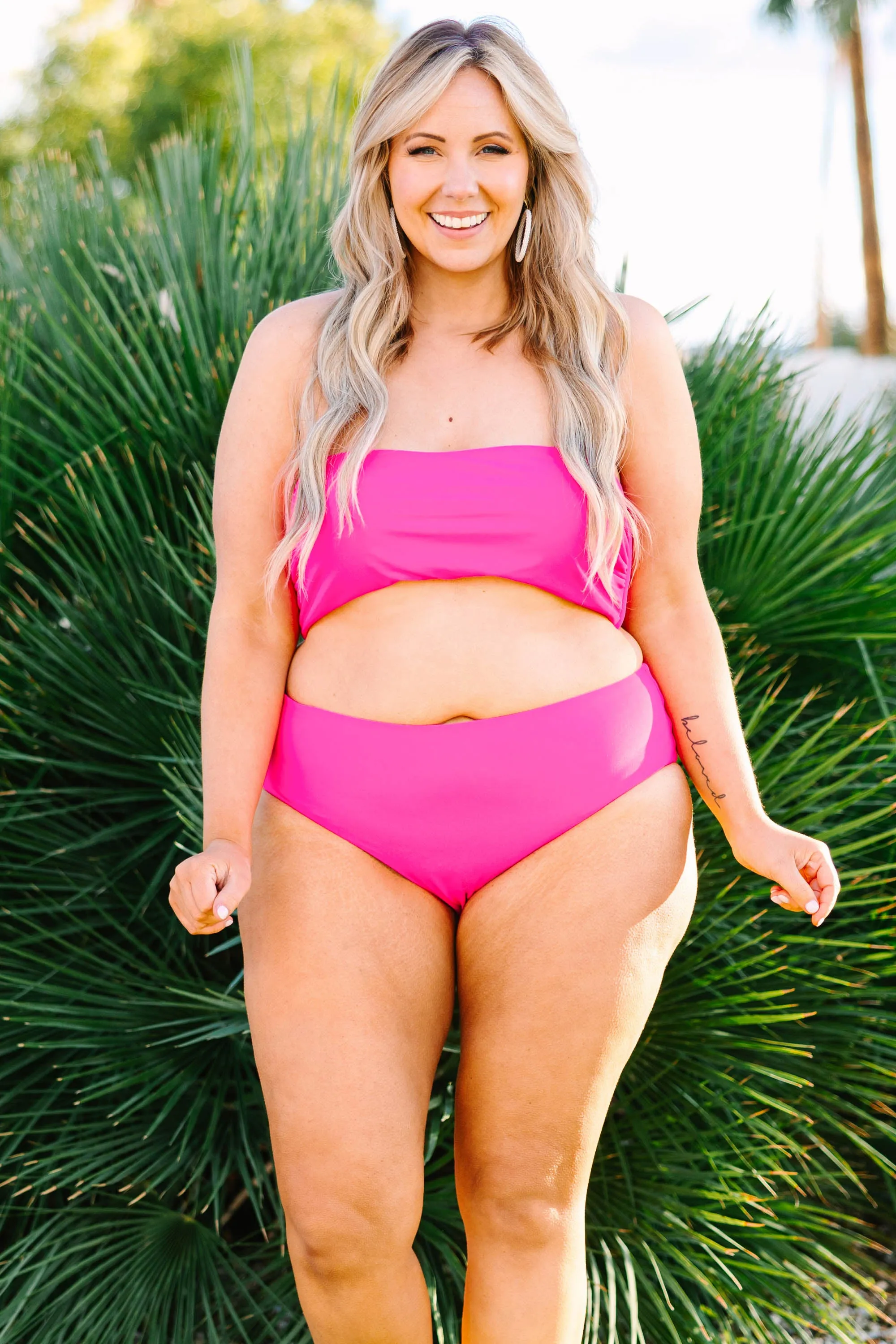 Beach Boo Swim Top, Pink