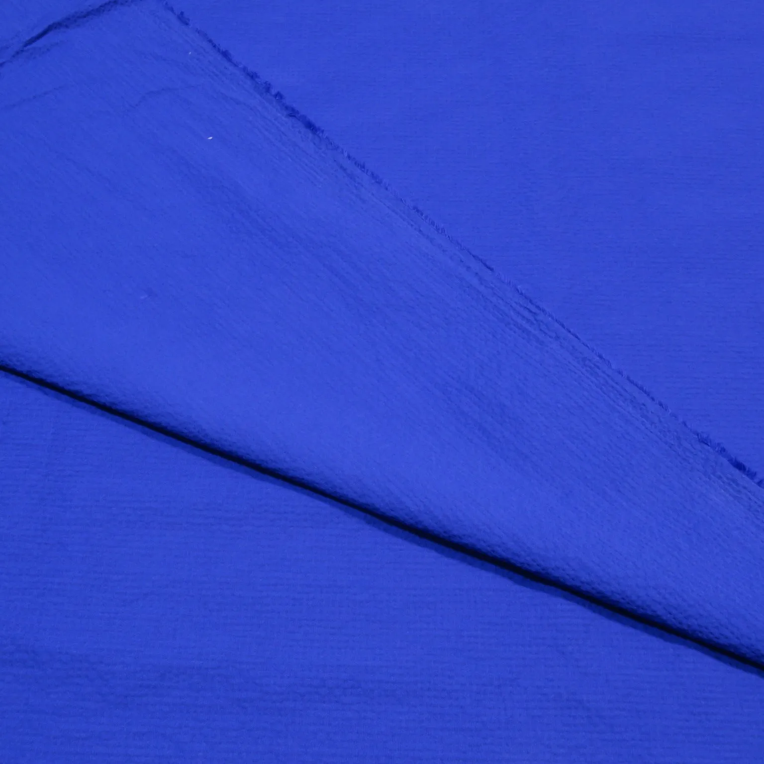 Blue Seersucker Cotton Ariston Fabric