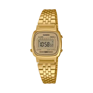 Casio Vintage Gold Stainless Steel Mesh Band Watch LA670WETG-9A