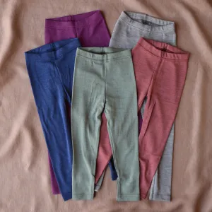 Child's Leggings in Wool/Silk (1-14y)