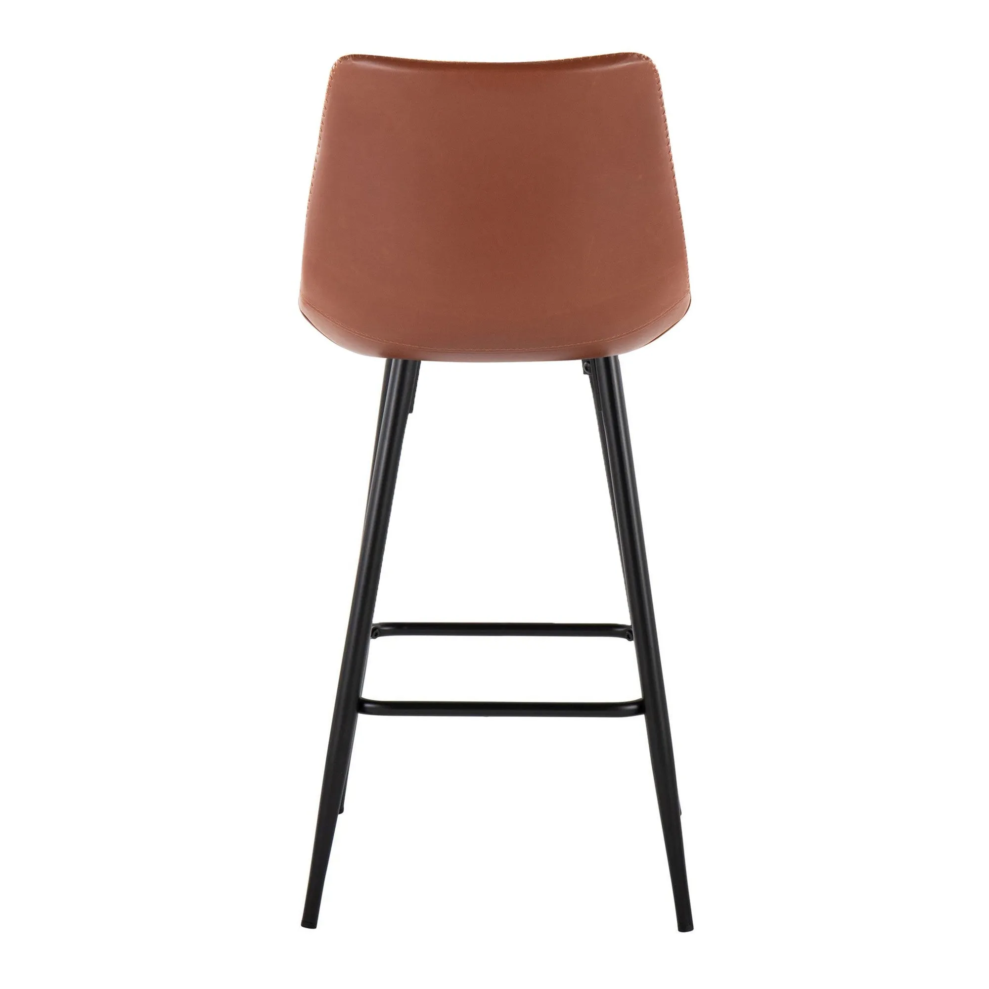 Durango 26" Fixed-Height Counter Stool - Set of 2 Brown By LumiSource