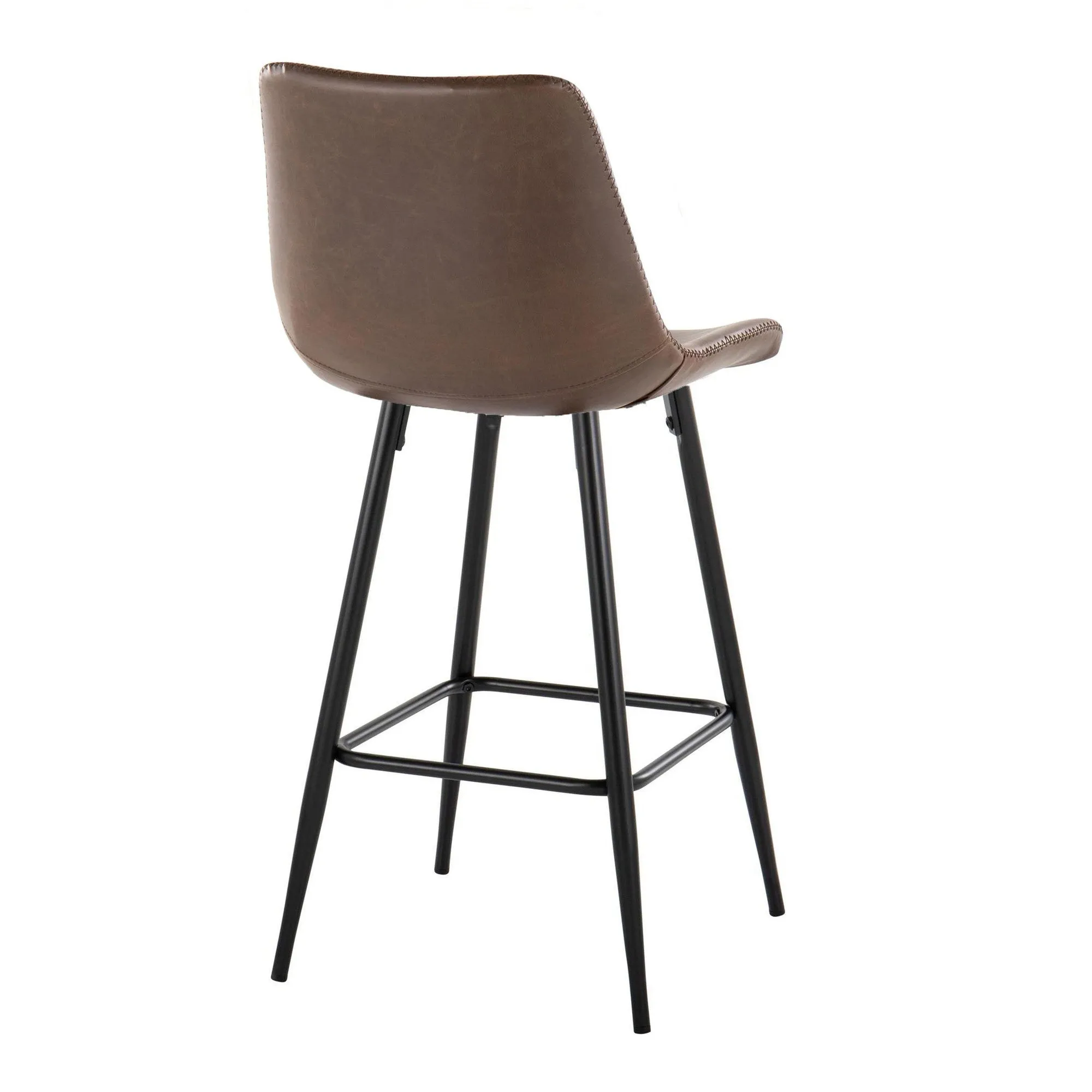 Durango 26" Fixed-Height Counter Stool - Set of 2 Brown By LumiSource