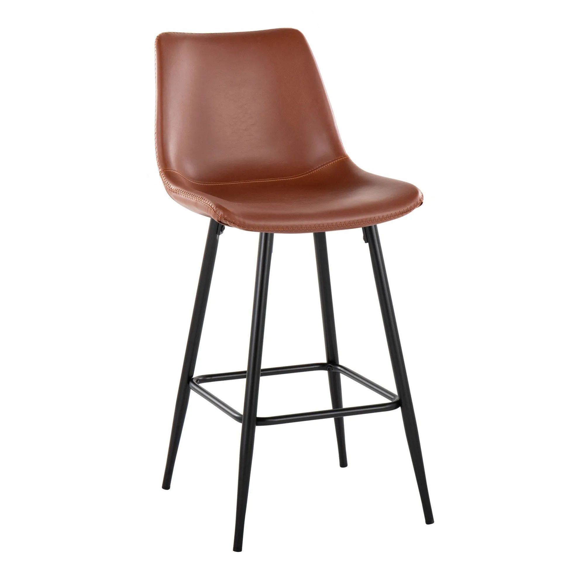 Durango 26" Fixed-Height Counter Stool - Set of 2 Brown By LumiSource