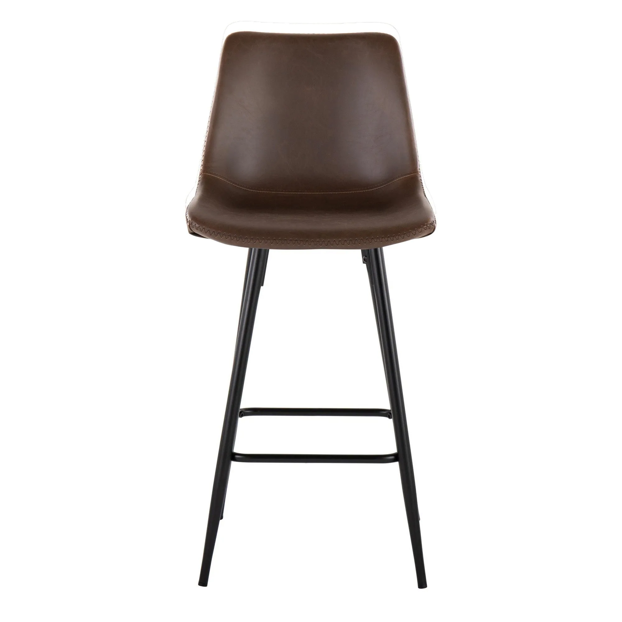 Durango 26" Fixed-Height Counter Stool - Set of 2 Brown By LumiSource