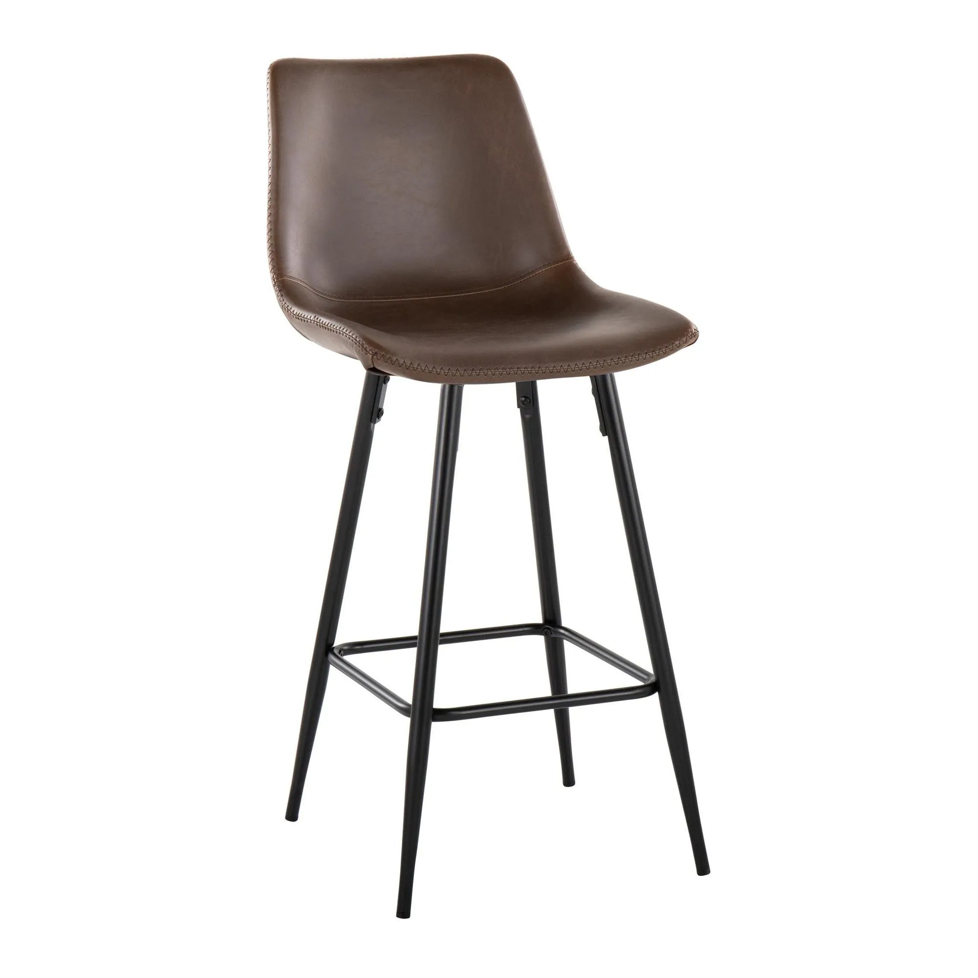 Durango 26" Fixed-Height Counter Stool - Set of 2 Brown By LumiSource