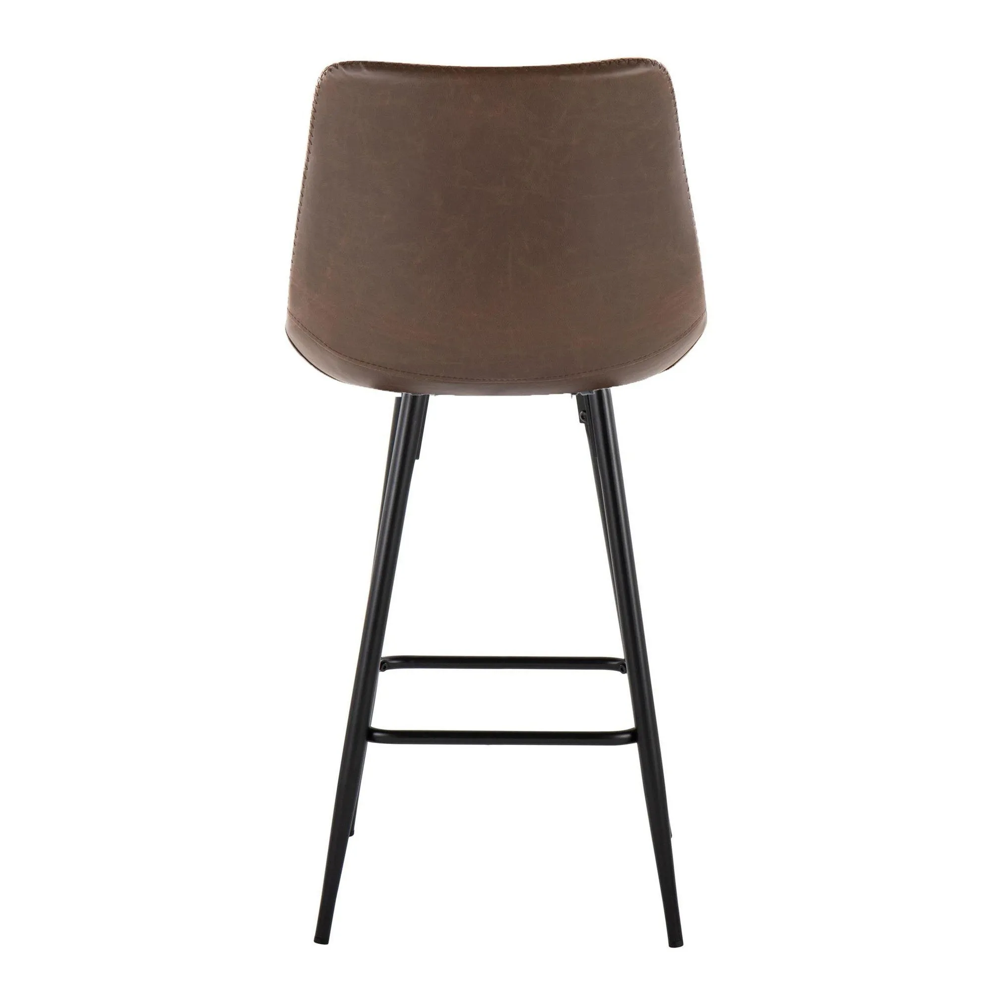 Durango 26" Fixed-Height Counter Stool - Set of 2 Brown By LumiSource