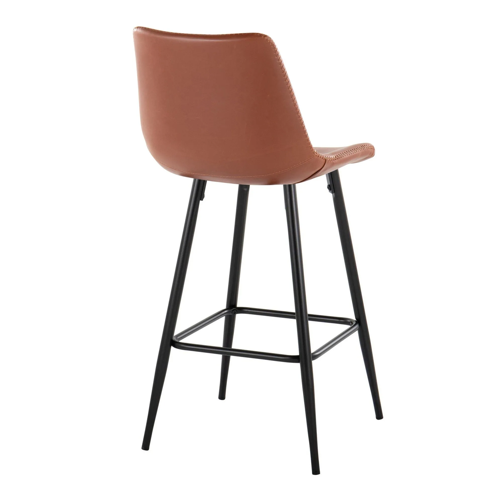 Durango 26" Fixed-Height Counter Stool - Set of 2 Brown By LumiSource