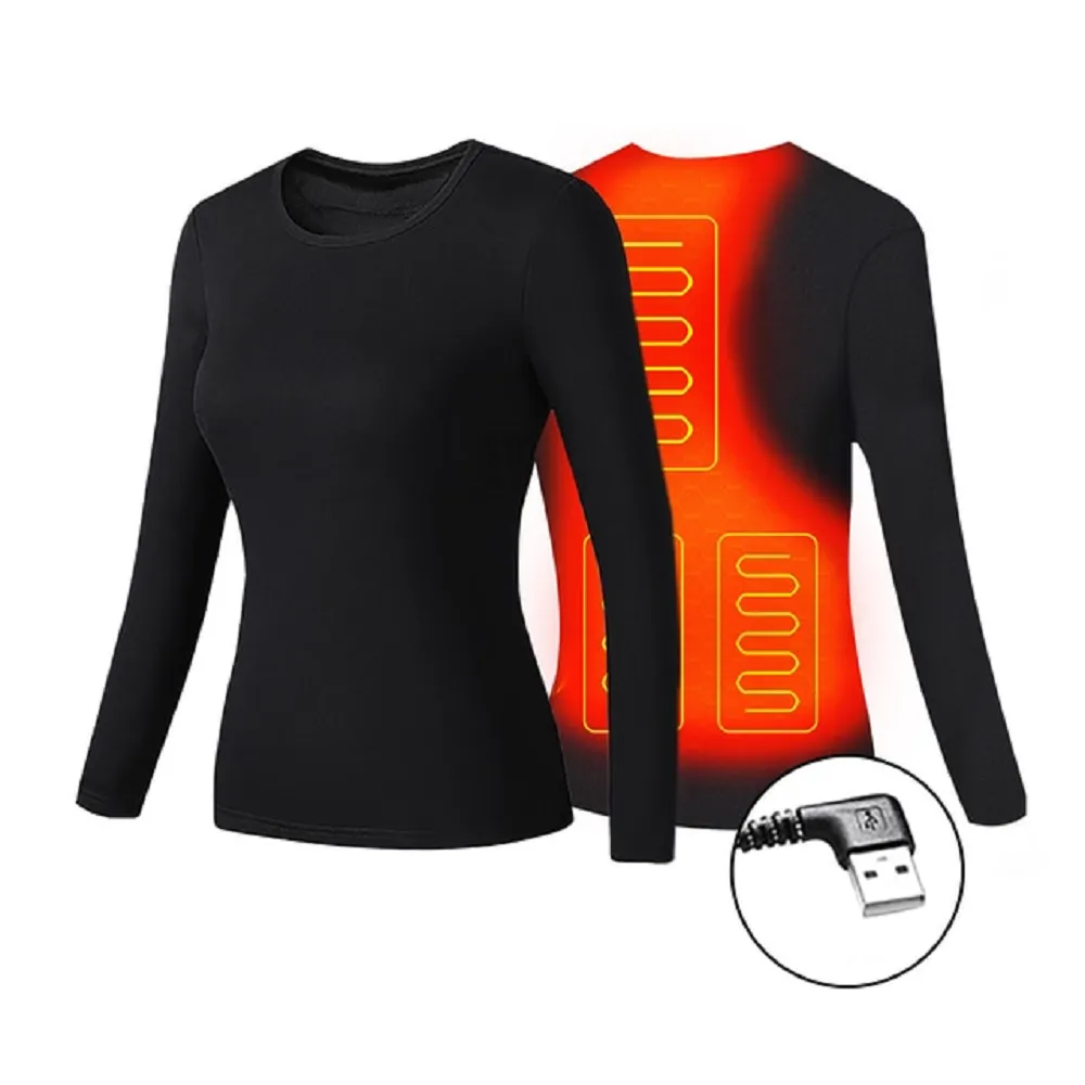 Electric heated winter thermal underwear set