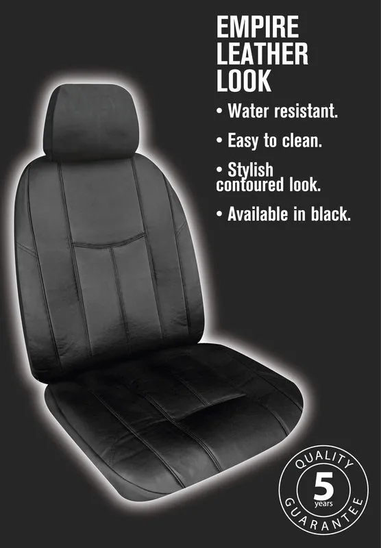 Empire Leather Look Seat Covers suits Toyota Prado 150 Series VX/Kakadu 7 Seater 6/2021-7/2024