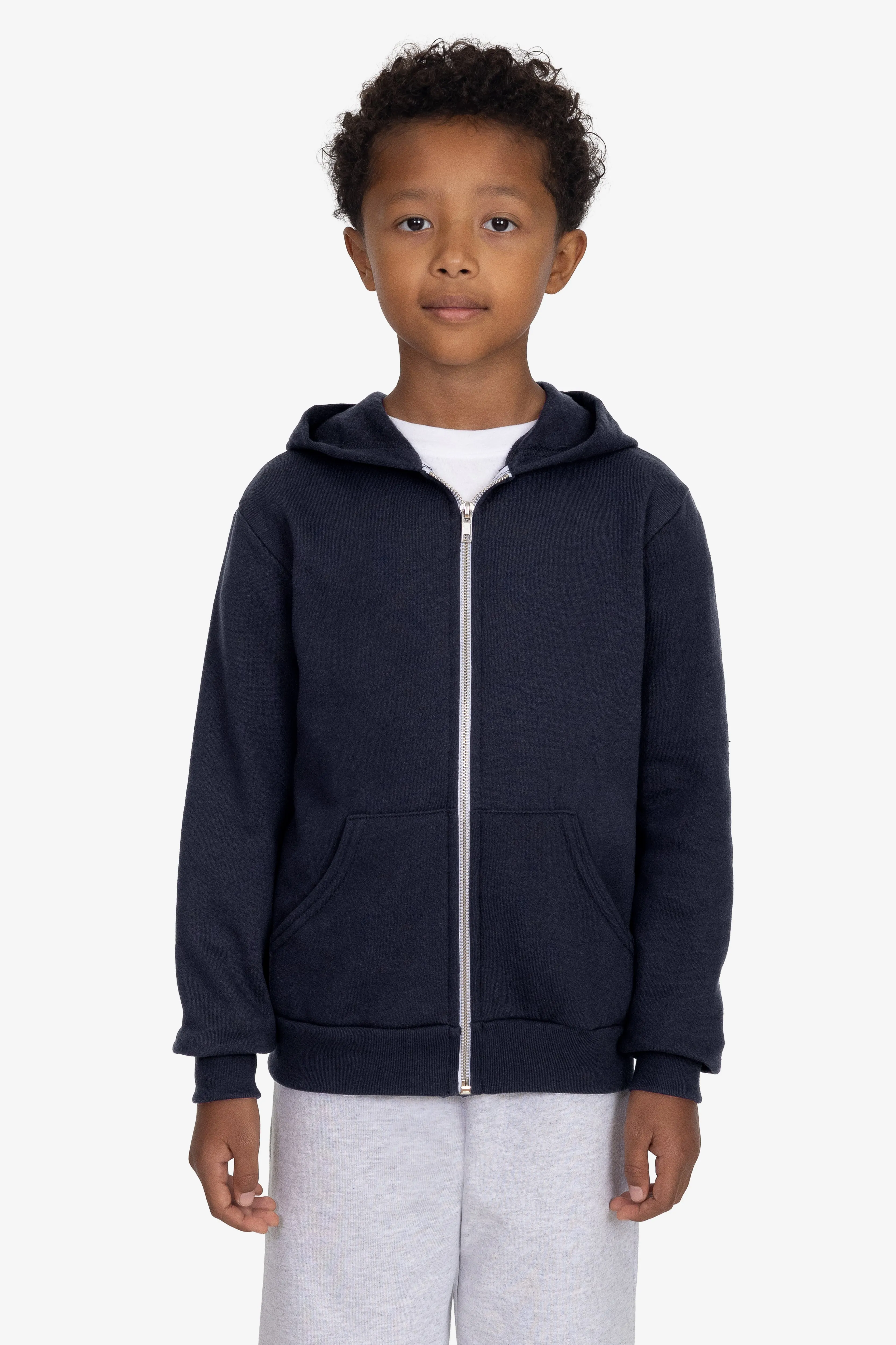 F2097 - Kids Poly Cotton Zip Hoodie