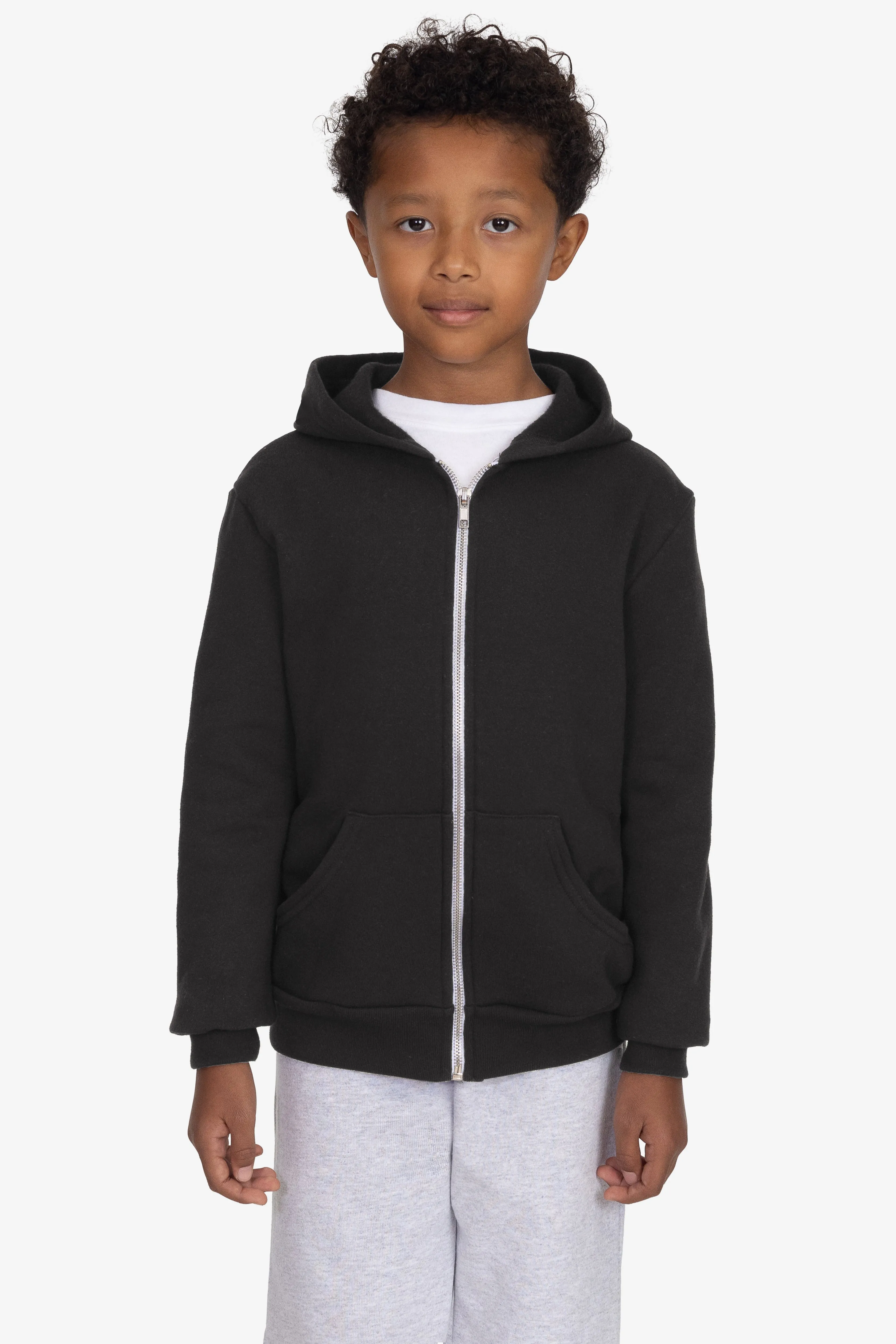 F2097 - Kids Poly Cotton Zip Hoodie