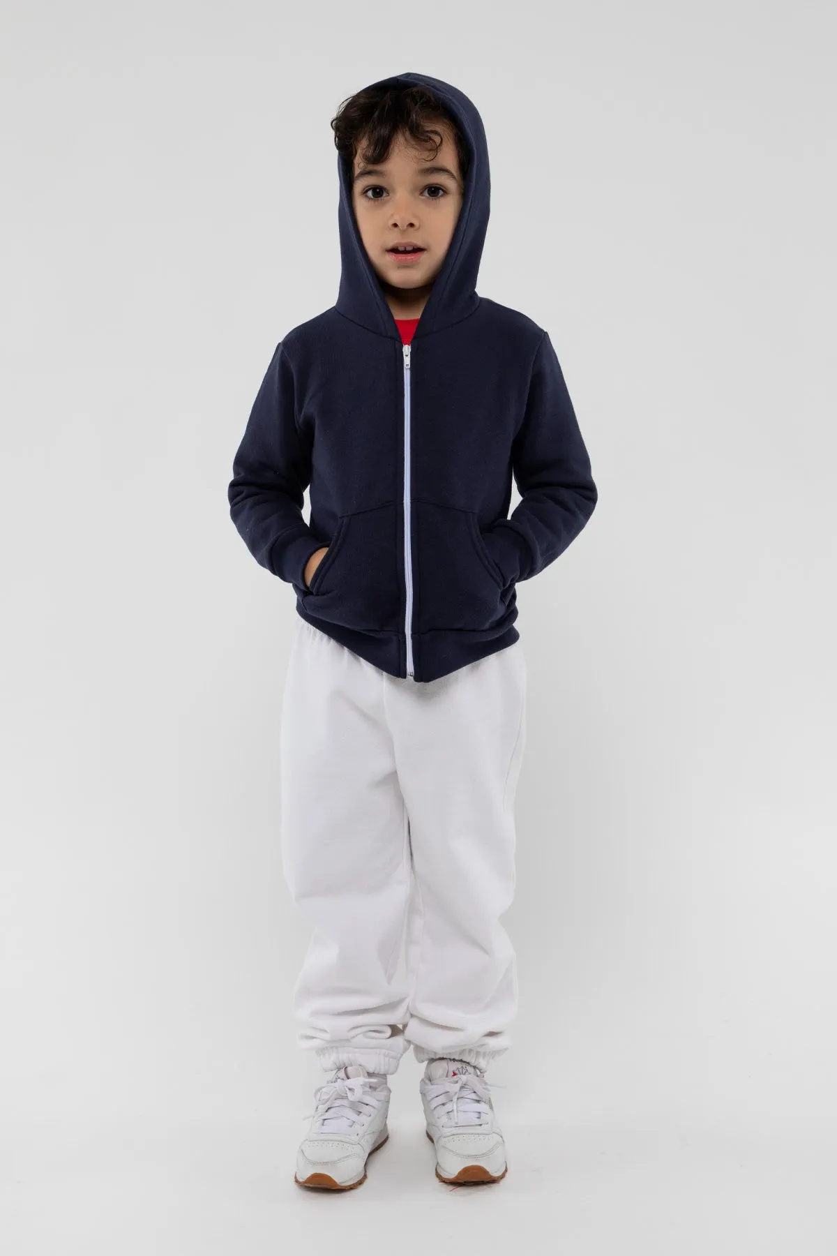 F2097 - Kids Poly Cotton Zip Hoodie