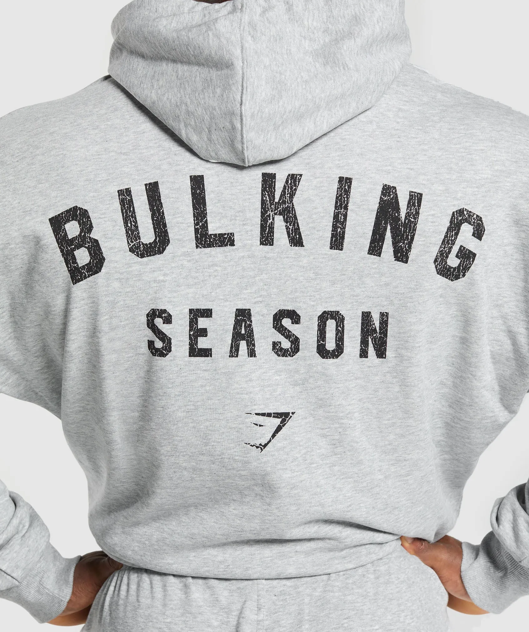 Gymshark Bulking Season Hoodie - Light Grey Core Marl