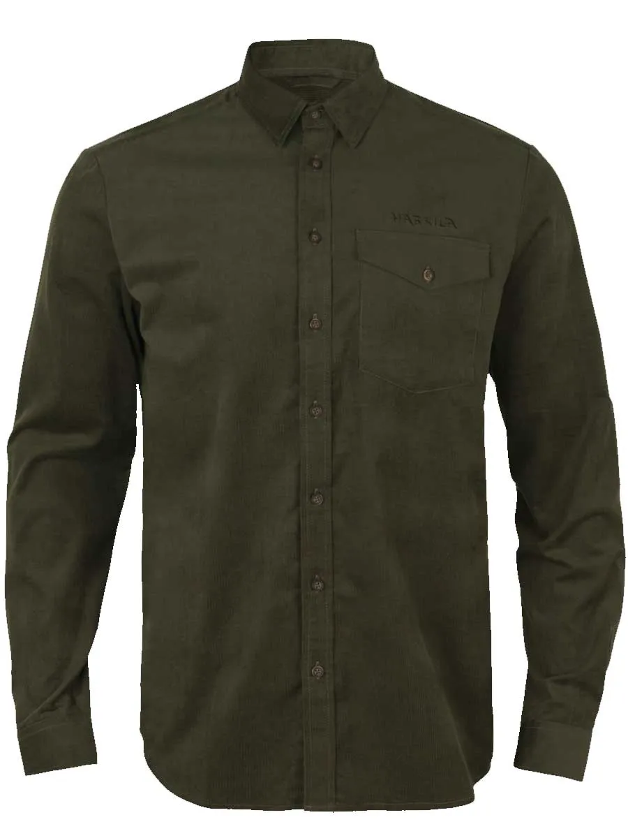 HARKILA Kaldfjord Corduroy Shirt - Mens - Willow Green