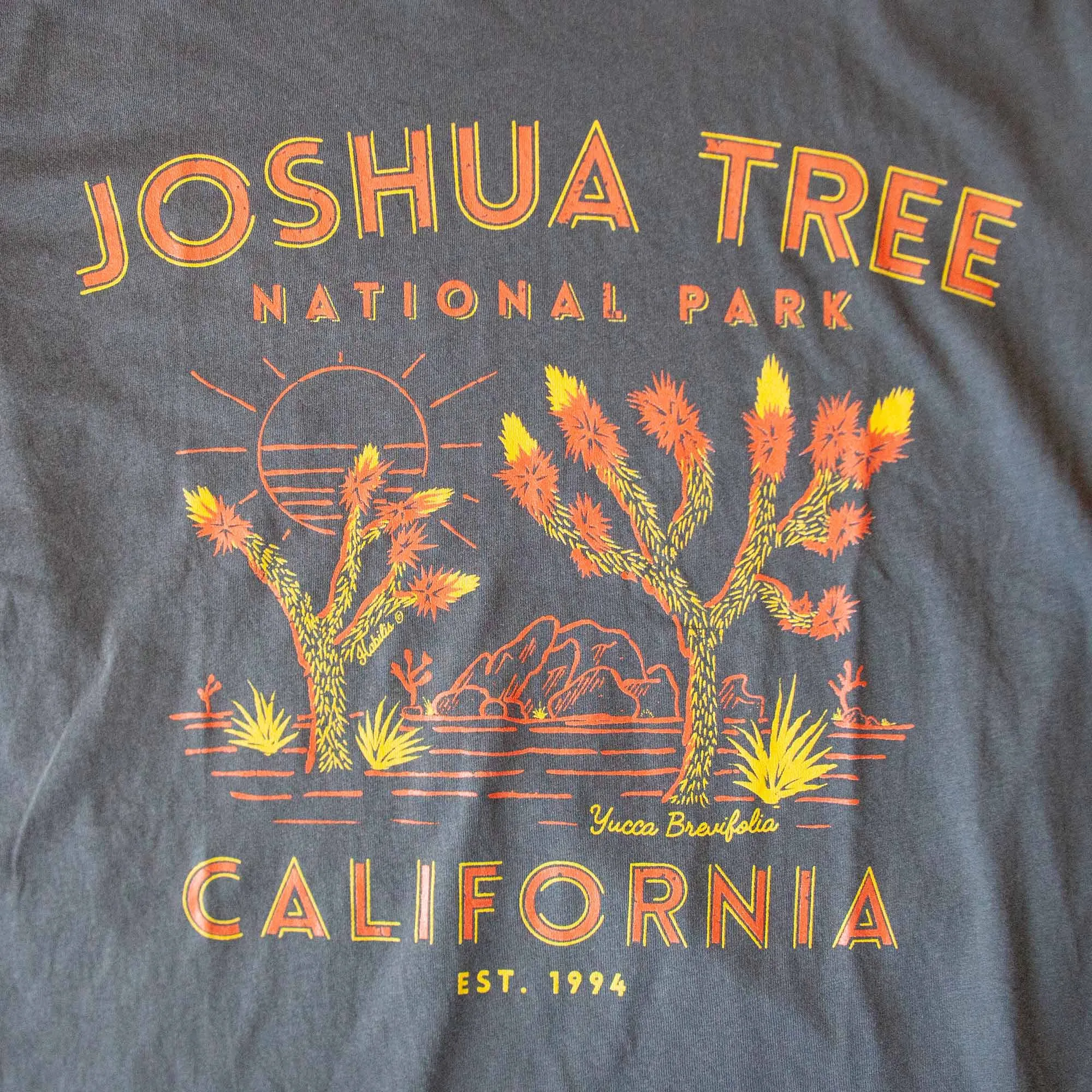 Joshua Tree T-Shirt - USA Made | 100% Cotton: L / Black