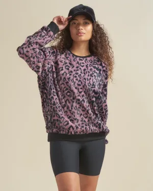 Lavender Leopard ULTRA SOFT Faux Fur Sweater | Women's