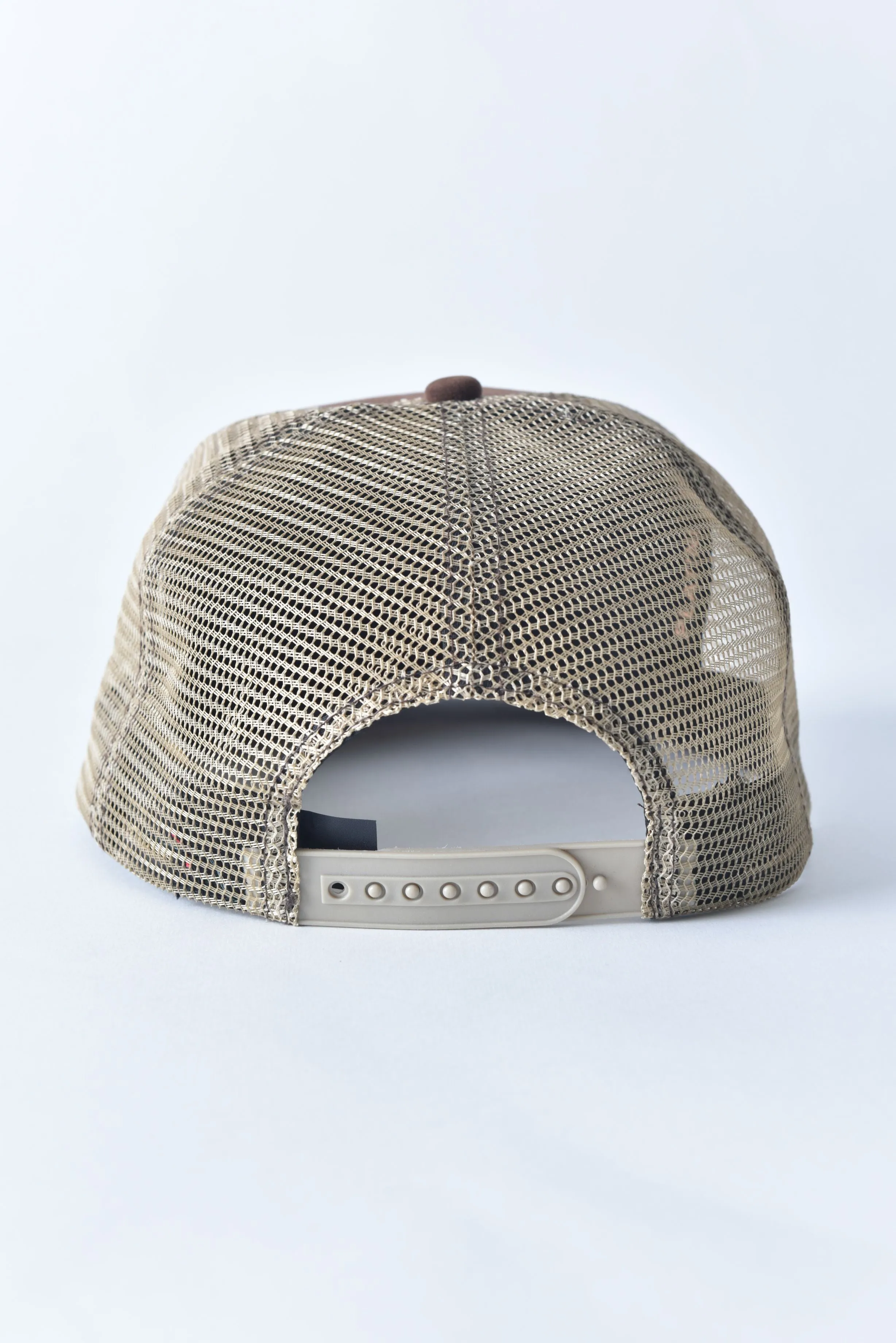 Mens Aztec Embroidery Cap - Brown