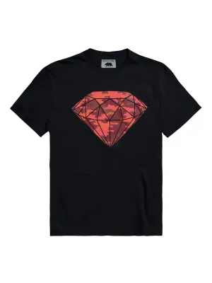 MEN'S RED CAMO DIAMOND GRAPHIC TEE