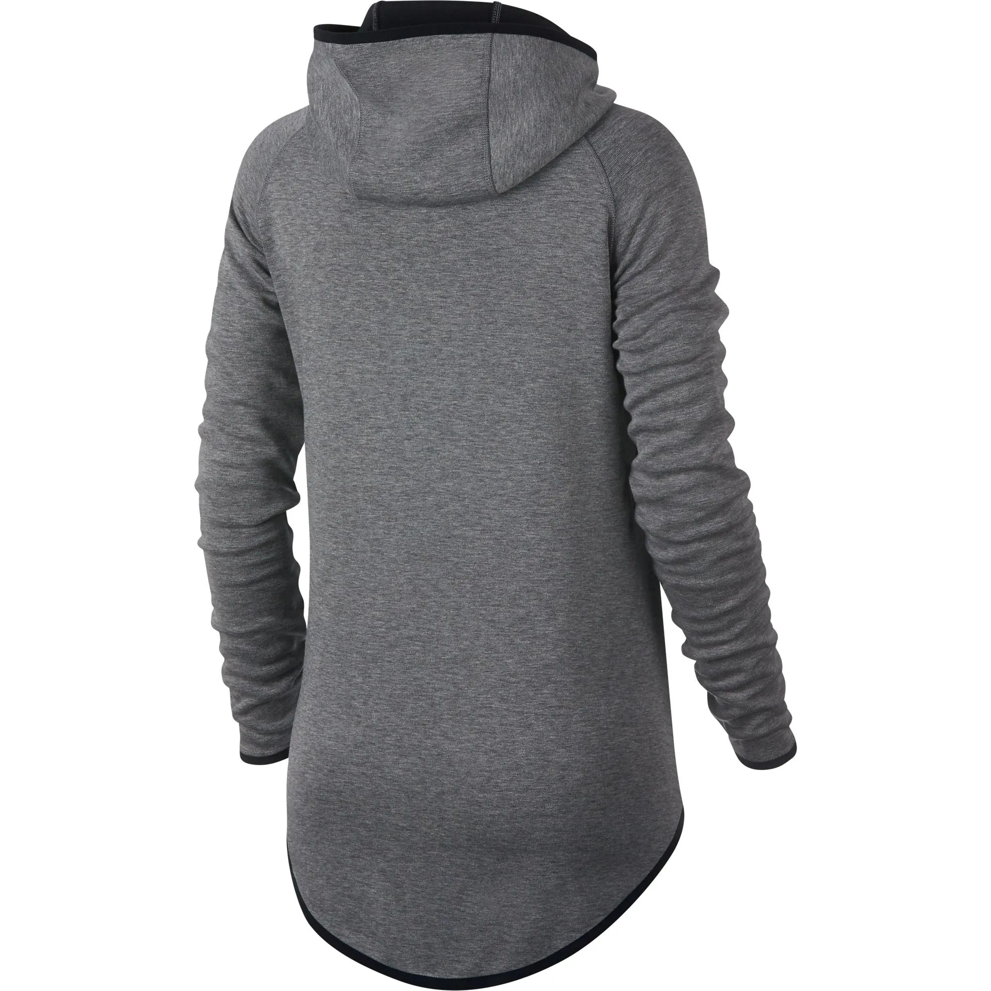 Nike Sportswear Tech Fleece Women's Full Zip Cape Hoodie Carbon Heather-Black