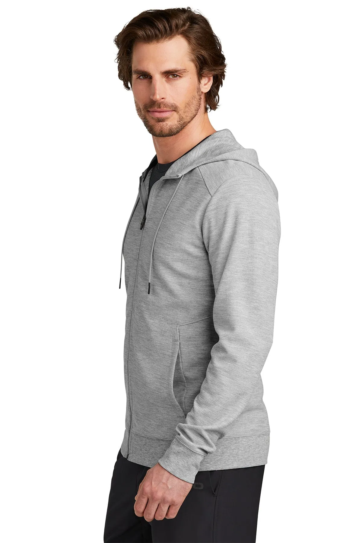 OGIO Revive Custom Full-Zips, Light Heather Grey