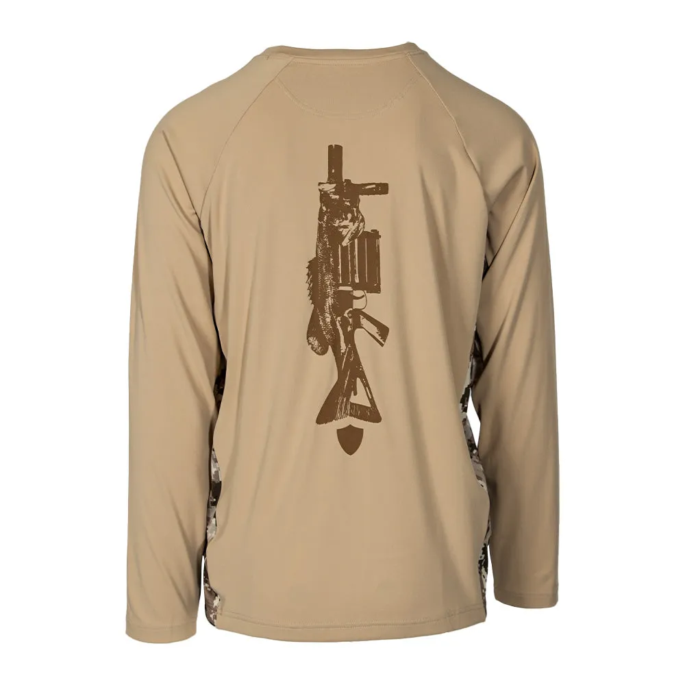 Performance Long Sleeve Shirt | Desert Digi Camo | Bass Grenade