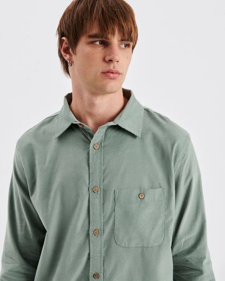 Quantum Ls Cord Shirt - Mint