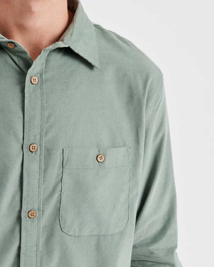 Quantum Ls Cord Shirt - Mint