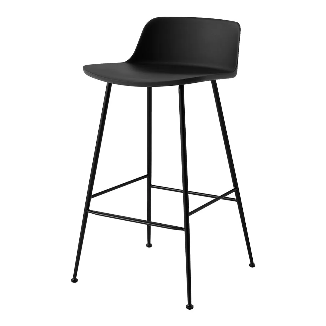 Rely HW81 Low Back Counter Stool - Tube Base