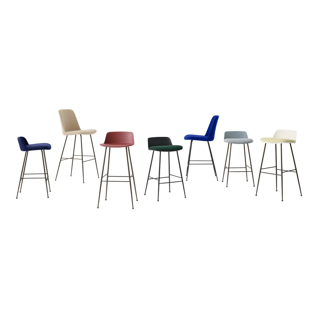 Rely HW81 Low Back Counter Stool - Tube Base