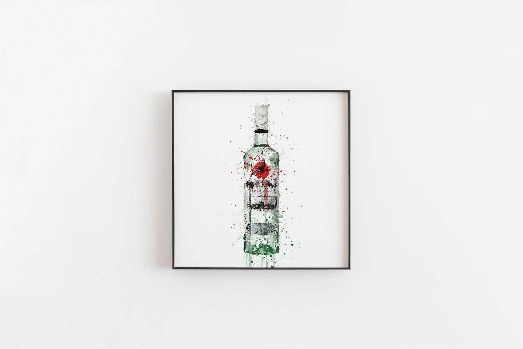 Rum Bottle Wall Art Print 'Caribbean Seas'