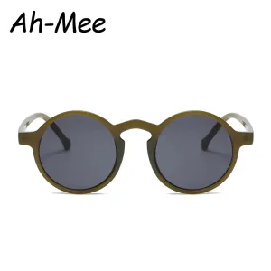 Small Round Cycling Sunglasses Men Women Vintage Brand Designer Black Sun Glasses Rivet Shades Female Ladies UV400