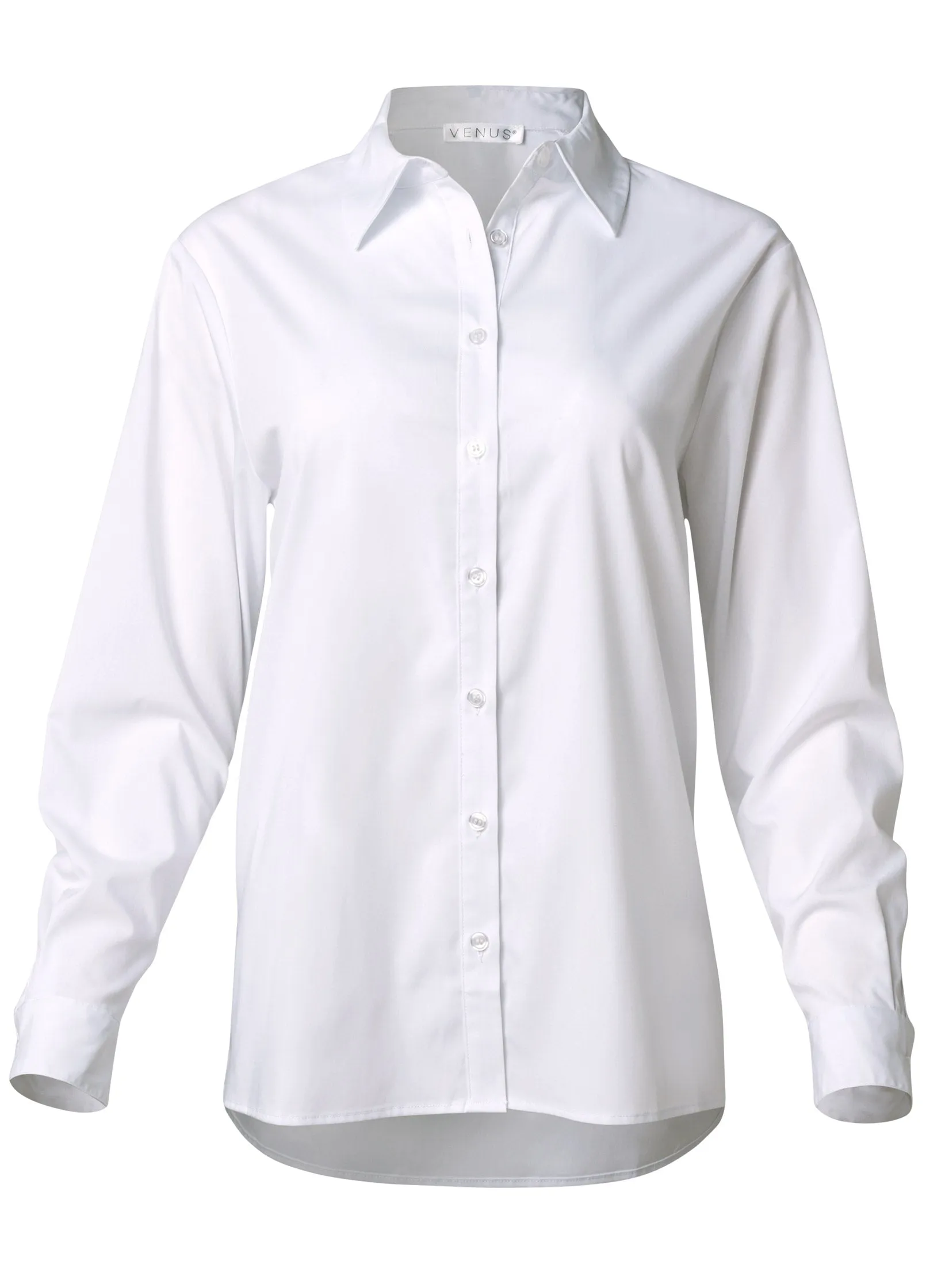 Soft Button-Down Shirt - White